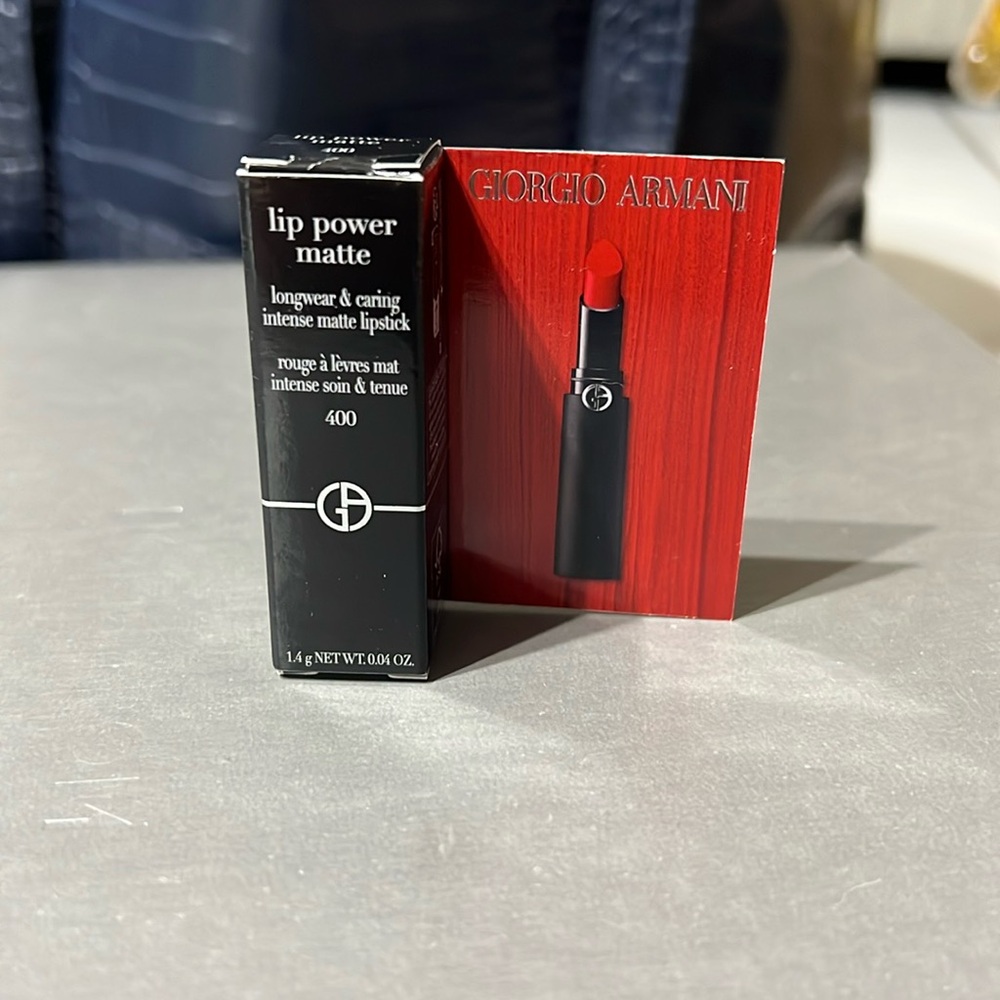NIB Giorgio Armani Lip Power Matte Mini - 400
